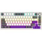 Tastatura Gaming LORGAR KBP7075W Pro TKL RGB Toxic Purple Linear Switch Beige Mecanica
