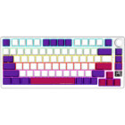 Tastatura Gaming LORGAR KBP7075W Pro TKL RGB Toxic Purple Linear Switch White Mecanica