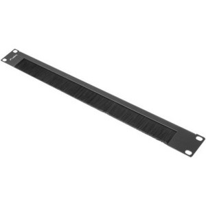 Accesoriu retea Lanberg Panou perie 19 inch 1U Black