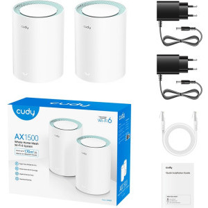 CUDY Gigabit M1500 Dual-Band WiFi 6 2buc