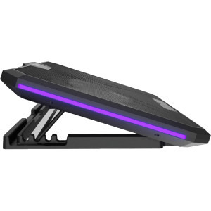 Fury Gunbai G3 17.3inch, 2 ventilatoare, iluminare RGB, Black