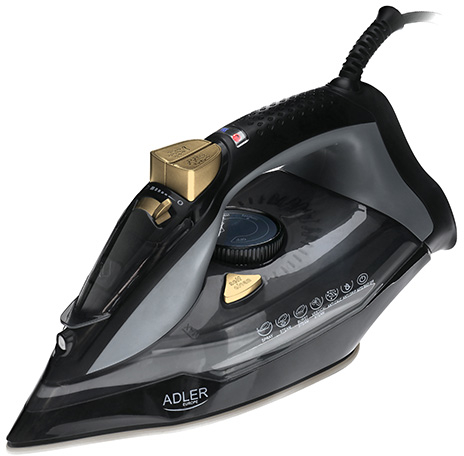 Adler Fier de calcat AD5038, 2400W, 45g/min, Negru/Gri
