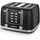 Daewoo Prajitor de paine DBT4160B, 1600W, Negru/Argintiu