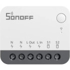 Releu Sonoff ZBMINIR2, Zigbee Smart Switch, 1 Canal, 10A, cu Nul, Repeater, Control aplicatie, Control vocal, Program