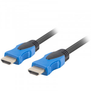 Lanberg HDMI Male - HDMI Male, v2.0, 3m, negru-albastru