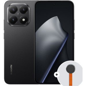 Smartphone Xiaomi 15T, 512GB, 12GB RAM, Dual SIM, 5G, 4-Camere, Black + Woven Strap Ring Stand