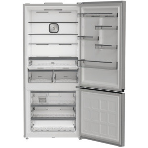 Whirlpool WHK2 6614 X6E, 615 L, Clasa C, Dual No Frost, Inverter, Multi Zone, Space Management, HomeWhiz, Control electronic, 193 cm, Inox