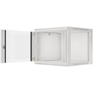 Lanberg WF01-6609-10S 9U, Wall mount, 600 x 600, Glass door, Gri