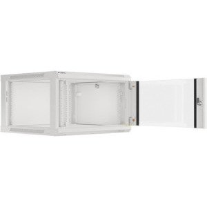 Lanberg WF01-6606-10S 6U, Wall mount, 600 x 600, Glass door, Gri