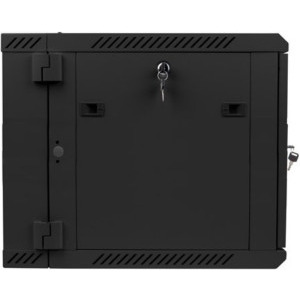 Lanberg WF02-6609-10B 9U, Wall mount, 600 x 600, Temper glass door, Negru