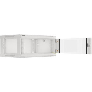 Lanberg WF01-6404-10S 4U, Wall mount, 600 x 450, Glass door, Gri