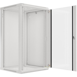 Lanberg WF01-6622-10S 22U, Wall mount, 600 x 600, Glass door, Gri