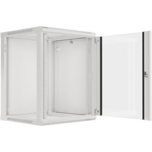 Lanberg WF01-6615-10S 15U, Wall mount, 600 x 600, Glass door, Gri