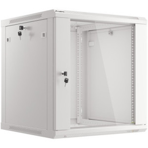 Lanberg WF01-6612-10S 12U, Wall mount, 600 x 600, Glass door, Gri