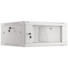 Lanberg WF01-6604-10S 4U, Wall mount, 600 x 600, Glass door, Gri