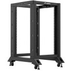 Lanberg OR01-6818-B 18U, Open rack, 600 x 800, Negru