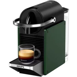 Espressor de cafea Nespresso by Krups Pixie Titan XN306310, 1260W, 19bar, 0.9L, Verde/Negru