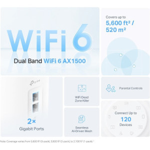 TP-LINK Gigabit DECO X10 MESH Dual-Band WiFi 6