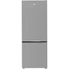 Combina frigorifica Beko B7RCNE566HXB1, 490 L, Clasa C, No Frost, ProSmart Inverter, HarvestFresh, AeroFlow, Control electronic, 192 cm, Metal Look
