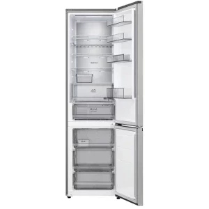 LG GBBS524CPY, 375 L, Clasa C, No Frost, Inverter, AI Fresh, LinearCooling, DoorCooling+, Fresh Balancer, Fresh Converter, ThinQ, Control electronic, 203 cm, Argintiu