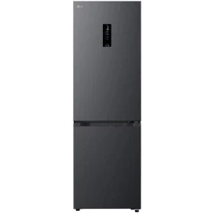 Combina frigorifica LG GBBSJ11DEP, 333 L, Clasa E, No Frost, Inverter, AI Fresh, LinearCooling, DoorCooling+, ThinQ, Control electronic, 186 cm, Negru