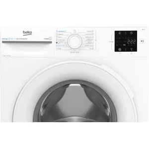 Beko BM3WFU37013WW, Slim, 7 kg, 1000 RPM, Clasa A, ProSmart Inverter, EnergySpin, SteamCure, Alb