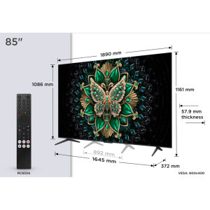 TCL Smart TV QD-MiniLED 85C6K Seria C6K 215cm 4K UHD HDR