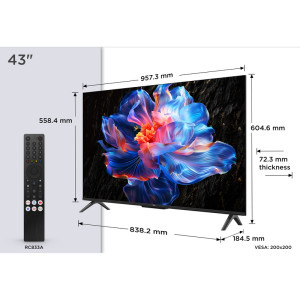 TCL Smart TV 43P6K Seria P6K 108cm 4K UHD HDR