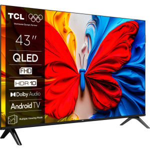 TCL Smart TV QLED 43S5K Seria S5K 108cm negru Full HD