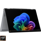 Laptop HP 16'' OmniBook X Flip 2-in-1 16-ar0012nn, 2880 x 1800 OLED Touch 48-120Hz, Procesor AMD Ryzen™ Al 7 350 (16M Cache, up to 5.0 GHz), 24GB LPDDR5X, 1TB SSD, AMD Radeon 860M, Win 11 Home, Meteor Silver