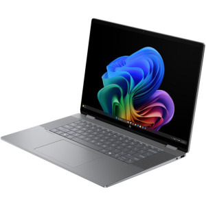 HP 16'' OmniBook X Flip 2-in-1 16-ar0019nn, 1920 x 1200 IPS Touch, Procesor AMD Ryzen™ AI 5 340 (16M Cache, up to 4.80 GHz), 16GB LPDDR5X, 1TB SSD, AMD Radeon 840M, Win 11 Home, Meteor Silver