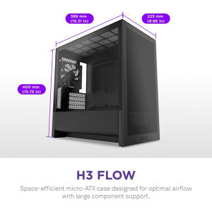 NZXT H3 Flow, Black