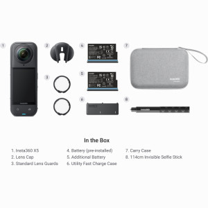 Insta360 X5 Midnight Black Essentials Bundle