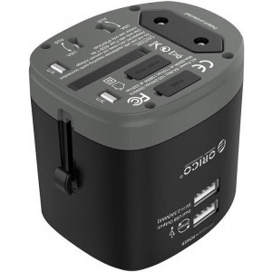 Orico Adaptor universal priza UTT-2U01 Black