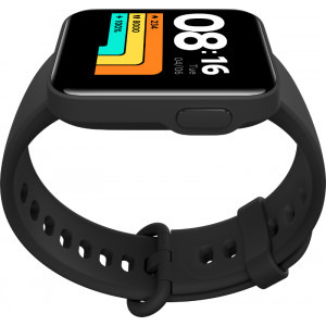 Xiaomi Mi Watch Lite, policarbonat negru, curea TPU negru + GPS, 12 moduri sport, Rezistent la apa, senzor HR, autonomie pana la 9 zile
