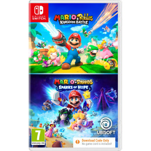 Ubisoft MARIO AND RABBIDS DOUBLE PACK (CODE IN A BOX) (KINGDOM BATTLE AND SPARKS OF HOPE) - Nintendo Switch