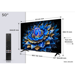 TCL Smart TV QLED 50T69C Seria T69C 126cm 4K UHD HDR
