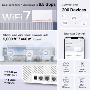 MERCUSYS 2.5Gigabit Halo H37BE Dual-Band WiFi 7 2buc