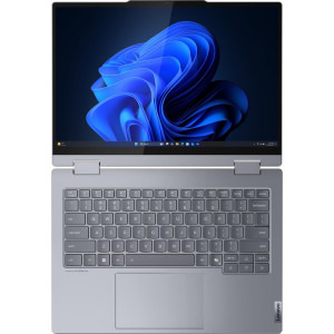 Lenovo 14'' ThinkBook 14 2-in-1 G5 IAU, WUXGA IPS Touch, Procesor Intel® Core™ Ultra 5 225U (12M Cache, up to 4.80 GHz), 16GB DDR5, 512GB SSD, Intel Graphics, Win 11 Pro, Luna Grey
