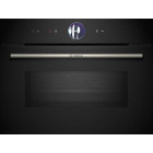 Cuptor incorporabil Bosch CMG7361B1, Electric, 45 L, Autocuratare hidrolitica, EcoClean Direct, 4D HotAir, HotAir Gentle, Assist, Home Connect, Grill, Air Fry, Microunde, Negru