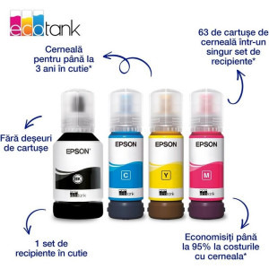 Epson EcoTank L4360, InkJet CISS, Color, Format A4, Duplex, Wi-Fi