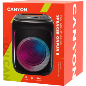 Canyon Boxa OnFun 5 40W TWS RGB Black