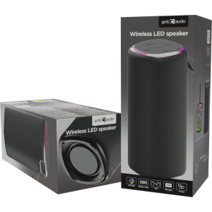 Gembird Boxa portabila SPK-BT-LED-08L Black