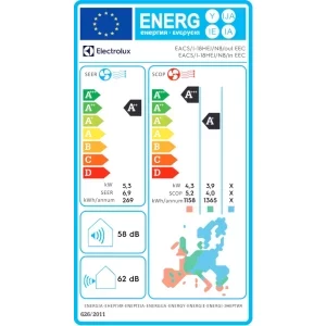 Electrolux EACS/I-18HEJ, 18000 BTU, A++/A+, Wi-Fi, Inverter, Silver Ion, Cold Plasma