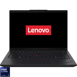 Laptop Lenovo 14 ThinkPad L14 Gen 6, WUXGA IPS, Procesor Intel® Core™ Ultra 5 225U (12M Cache, up to 4.80 GHz), 16GB DDR5, 512GB SSD, Intel Graphics, No OS, Black