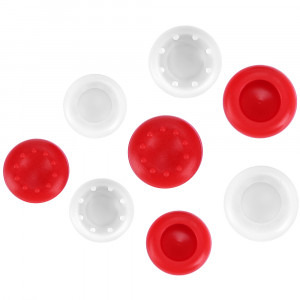 Marvo Capace din silicon pentru gamepad Red/White