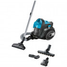 Aspirator Bosch BGS05X240, fara sac, 700W, 1.5L, Albastru
