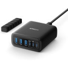 Incarcator retea Anker 112W, 3x USB-C, 3x USB, Black