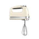 KitchenAid Mixer de mana cu 9 viteze, 85W, Almond Cream, Alb