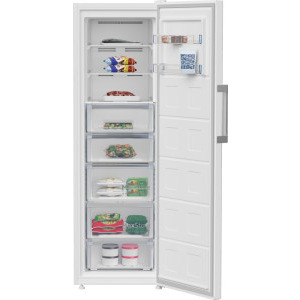 Beko Congelator B5RFNE314W, 286 L, No Frost, ProSmart Inverter, 186 cm, Clasa E, Alb